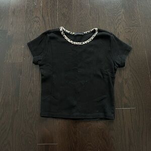 BRANDY MELVILLE CHEETAH TEE